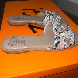 Vince Camuto Women's Multicolor Slide Sandals